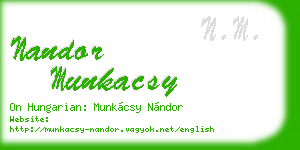 nandor munkacsy business card